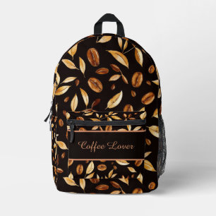 Mochila Impresa Café Amante Grano De Café Botánico