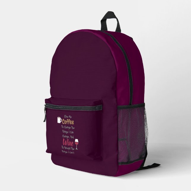 Mochila Impresa Café Y Vino (Esquina derecha trasera )