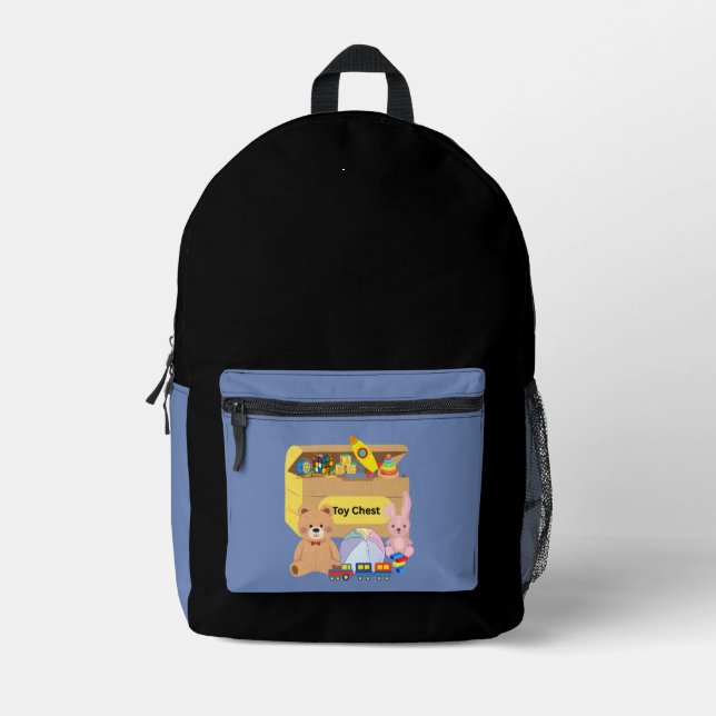Mochila Impresa Caja de juguetes (Anverso)