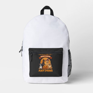 Mochila Impresa Calabaza de Halloween Juntos los Perros Pueden Hac