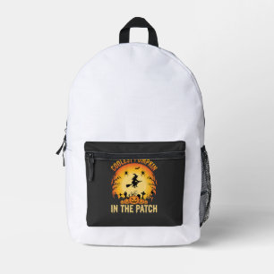 Mochila Impresa Calabaza más genial de Halloween en el diseño de b