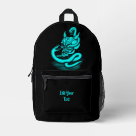 Mochila Impresa Calavera - Cabeza malvada con serpiente