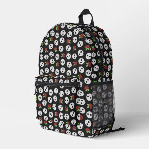 Mochila Impresa Calaveras y Rosas