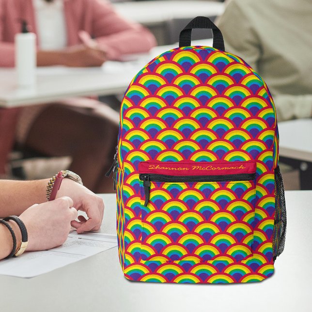 Mochila Impresa Calcetines de la escala de sirenas arcoiris (Subido por el creador)