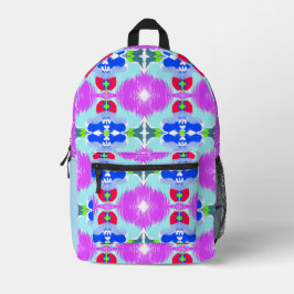 Mochila Impresa Calidoscopio Flor de Azure