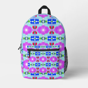 Mochila Impresa Calidoscopio Flor de Azure
