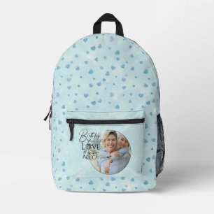 Mochila Impresa Caligrafía Foto Personalizada Cumpleaños Para Sobr