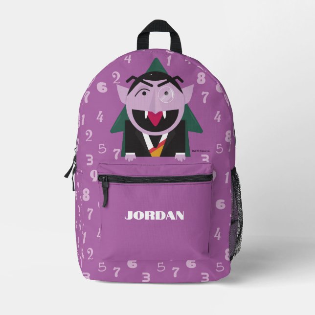 Mochila Impresa Calle Séame | Count von Count (Anverso)