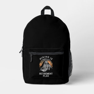 Mochila Impresa Caminar Es Mi Plan De Jubilación Divertido Caminar