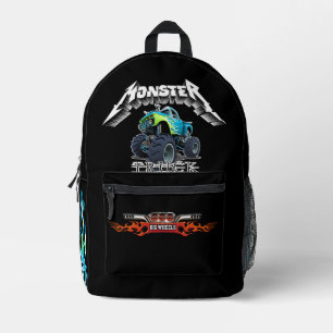 Mochila Impresa Camión monstruo de dibujos animados