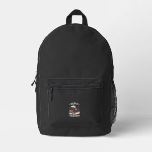 Mochila Impresa Camiseta clásica de Navidad feliz Dachshund
