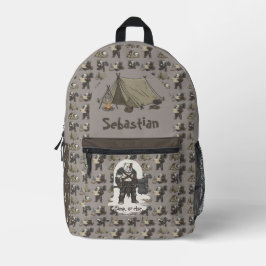 Mochila Impresa Camiseta de perro gladiador Bulldog Americano aven