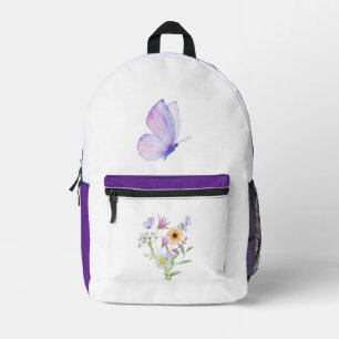 Mochila Impresa Camiseta Floral Elegance – Flores Suaves Pastel