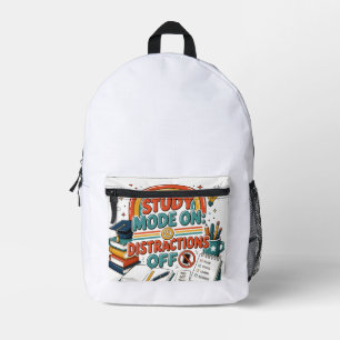 Mochila Impresa Camiseta gráfica de vuelta a la escuela, regalo de