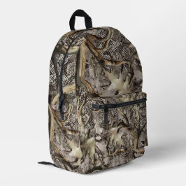 Mochila Impresa Camo de Hojas Secas para Cazadores