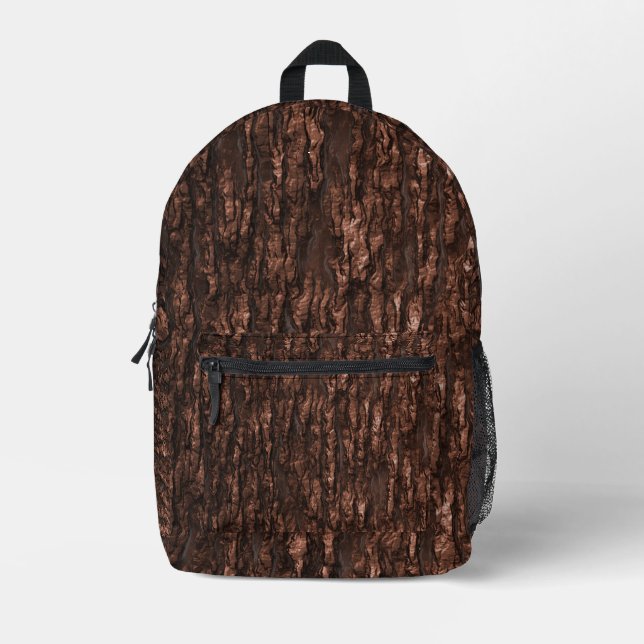 Mochila Impresa Camo de madera (Anverso)
