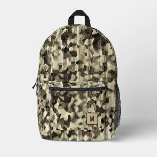 Mochila Impresa Camo digital de serpiente del desierto futurista
