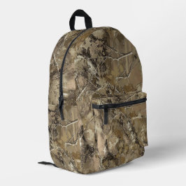 Mochila Impresa Camo forestal con patrón de hojas secas