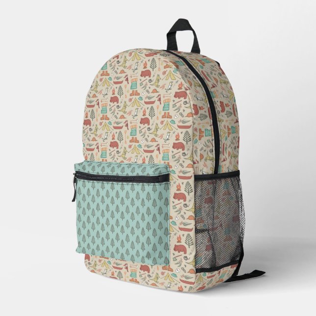 Mochila Impresa Campamento en el Outback - arena (Esquina derecha trasera )