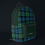 Mochila Impresa Campbell Tartán personalizado clásico<br><div class="desc">Aumente su experiencia escolar con nuestra mochila Campbell Tartan, diseñada para reflejar su estilo único y satisfacer algunas de sus necesidades escolares. Con la opción de agregar su nombre o iniciales, esta mochila es tan individual como usted. Hacerlo el compañero perfecto para todo, desde apurarse a clases hasta pasar el...</div>