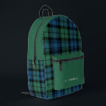Mochila Impresa Campbell Tartán personalizado de rusticidad<br><div class="desc">Aumente su experiencia escolar con nuestra mochila Campbell Tartan, diseñada para reflejar su estilo único y satisfacer algunas de sus necesidades escolares. Con la opción de agregar su nombre o iniciales, esta mochila es tan individual como usted. Hacerlo el compañero perfecto para todo, desde apurarse a clases hasta pasar el...</div>