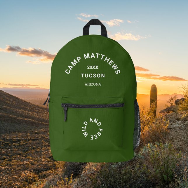 Mochila Impresa Camping de la familia verde del campo Escudo (Subido por el creador)