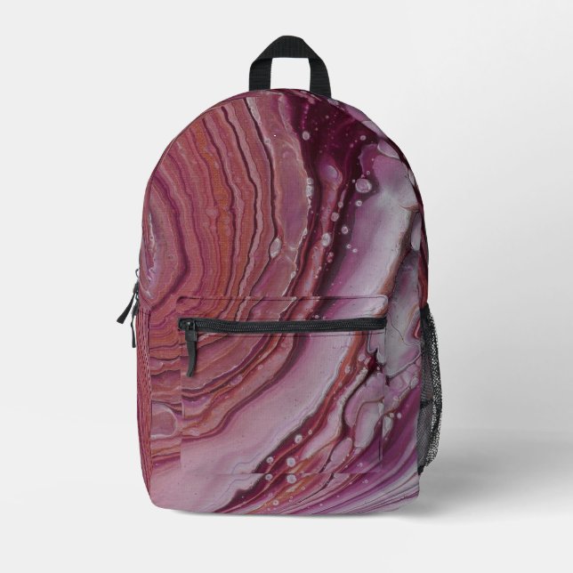 Mochila Impresa Campo de Cranberry (Anverso)