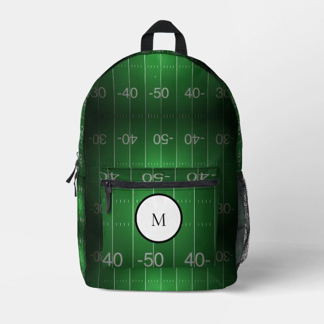 Mochila Impresa Campo de fútbol personalizado (Anverso)