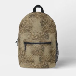 Mochila Impresa Campo Seco & Matorral | Camuflaje Cazador Pradera