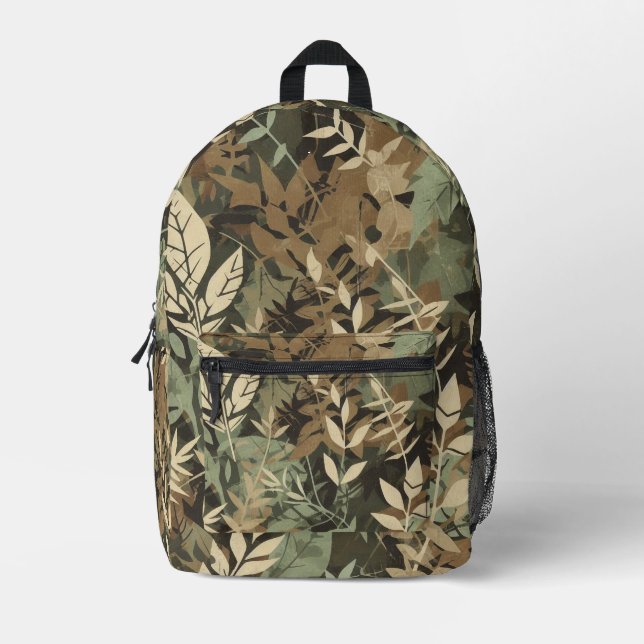 Mochila Impresa Camuflaje (Anverso)