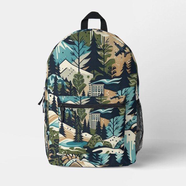 Mochila Impresa Camuflaje (Anverso)