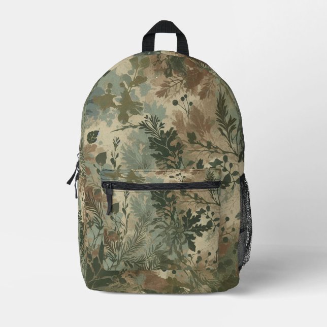 Mochila Impresa Camuflaje (Anverso)