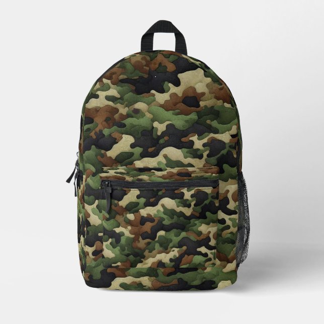 Mochila Impresa Camuflaje (Anverso)