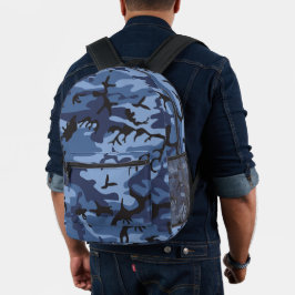 Mochila Impresa Camuflaje azul de la marina, ejército, ejército