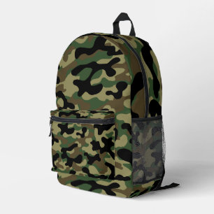 Mochila Impresa Camuflaje caqui del bosque