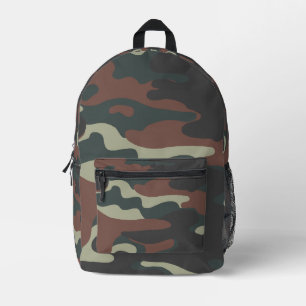 Mochila Impresa Camuflaje Clásico de Bosque
