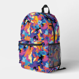 Mochila Impresa Camuflaje colorido