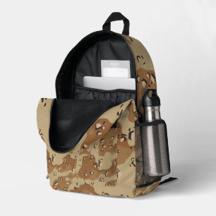 Mochila Impresa Camuflaje de chocolate del desierto militar