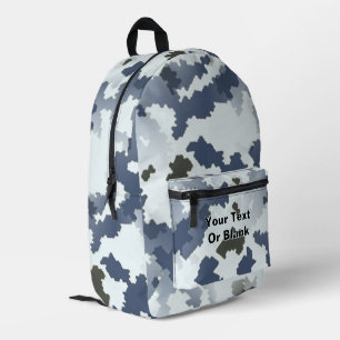 Mochila Impresa Camuflaje de invierno fractal