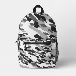 Mochila Impresa Camuflaje de nieve ártica