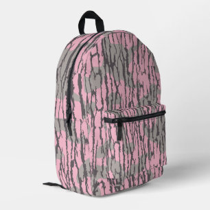 Mochila Impresa Camuflaje de Tierras Bajas Rosa para Mujeres y Niñ