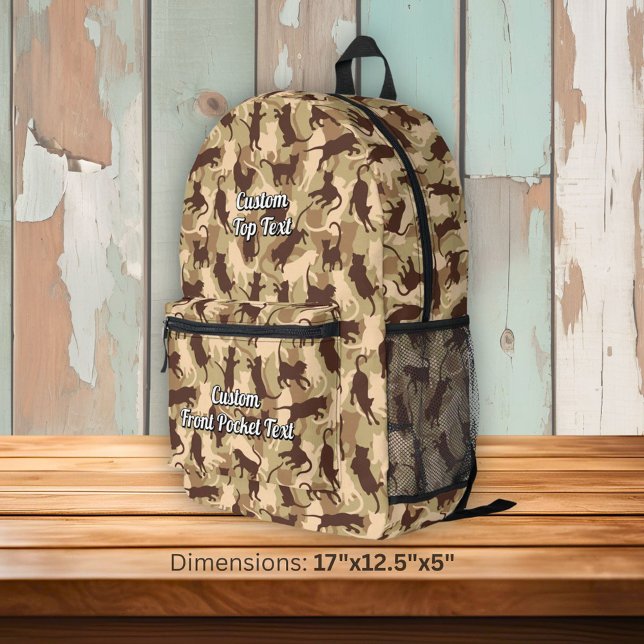 Mochila Impresa Camuflaje del desierto de los gatos (Subido por el creador)