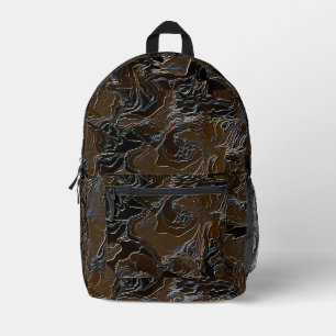 Mochila Impresa Camuflaje marrón metálico