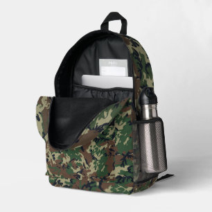 Mochila Impresa Camuflaje Militar Bosque 