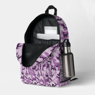 Mochila Impresa Camuflaje Militar Rosa Bosque