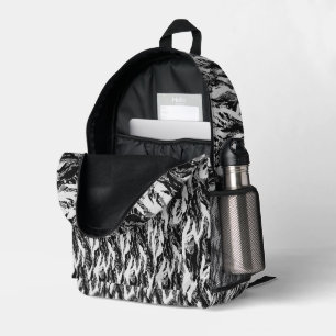 Mochila Impresa Camuflaje Militar Urbano de Raya de Tigre