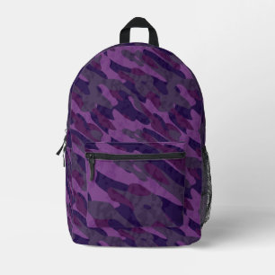 Mochila Impresa camuflaje tonos de púrpura