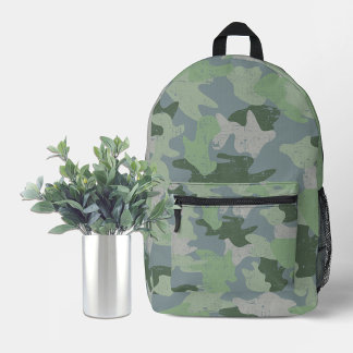 Mochila Impresa Camuflaje verde