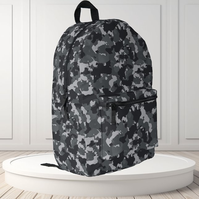 Mochila Impresa Camuflo urbano gris negro (Subido por el creador)