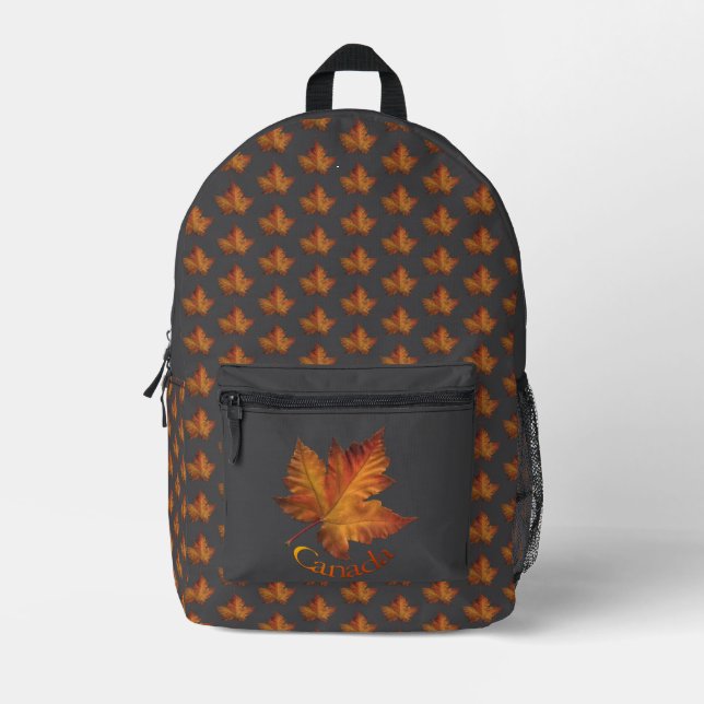 Mochila Impresa Canada Backpack Canada Maple Leaf Bag Customizable (Anverso)